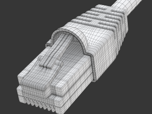 Ethernet RJ-45 Plug Model 3D