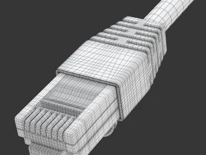 Wtyczka Ethernet RJ-45 Model 3D