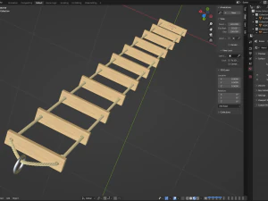 Rope Ladder 3D Model
