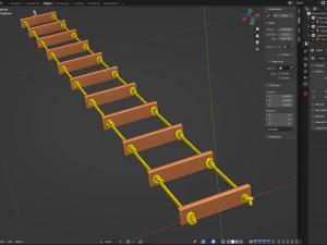 Rope Ladder 3D Model