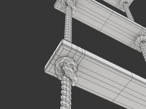 Rope Ladder 3D Model
