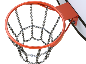 Basketball Hoop With Chain Net 3D Model
