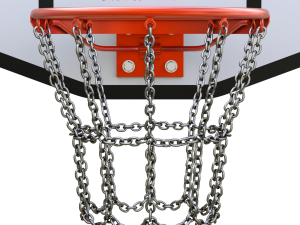 Basketball Hoop With Chain Net 3D Model
