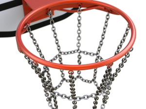 Basketball Hoop With Chain Net 3D Model