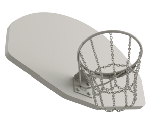 Basketball Hoop With Chain Net 3D Model