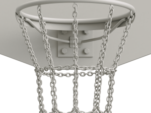Basketball Hoop With Chain Net 3D Model