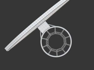 Basketball Hoop With Chain Net 3D Model