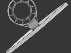 Basketball Hoop With Chain Net 3D Model