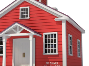Maison d'&eacute;cole Modèle 3D