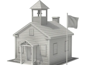 Maison d'&eacute;cole Modèle 3D