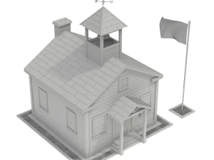 Maison d'&eacute;cole Modèle 3D