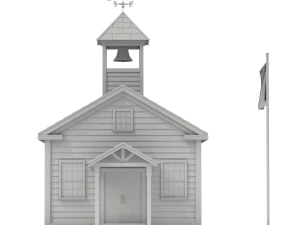 Maison d'&eacute;cole Modèle 3D