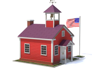 Maison d'&eacute;cole Modèle 3D