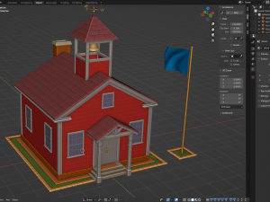 School House Modelo 3D