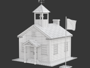 School House Modelo 3D