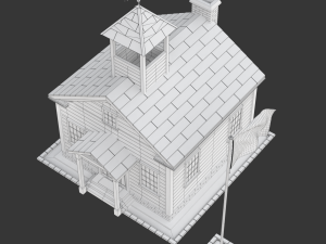 School House Modelo 3D