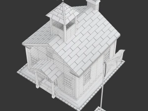 Maison d'&eacute;cole Modèle 3D