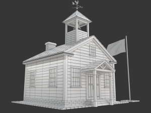 School House Modelo 3D