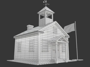Maison d'&eacute;cole Modèle 3D