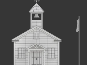 Maison d'&eacute;cole Modèle 3D