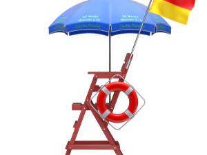 Lifeguard Chair 3D Model
