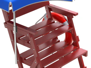 Lifeguard Chair 3D Model