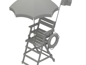 Lifeguard Chair Modelo 3D