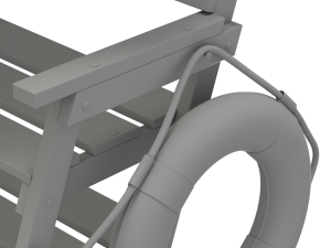 Lifeguard Chair Modelo 3D