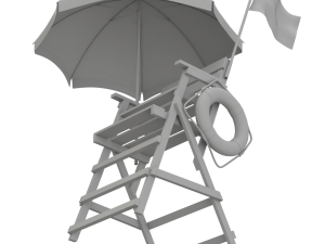 Lifeguard Chair Modelo 3D