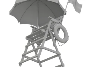 Lifeguard Chair 3D Model