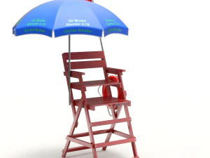 Lifeguard Chair 3D Model