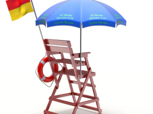 Lifeguard Chair 3D Model