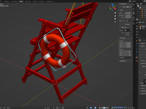 Lifeguard Chair 3D Model