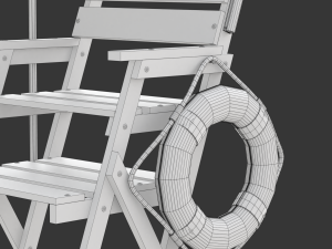Lifeguard Chair Modelo 3D