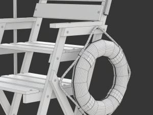 Lifeguard Chair 3D Model