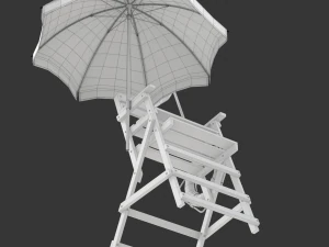 Lifeguard Chair 3D Model