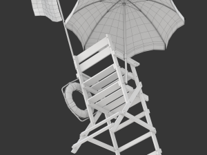 Lifeguard Chair Modelo 3D