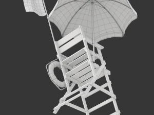 Lifeguard Chair 3D Model