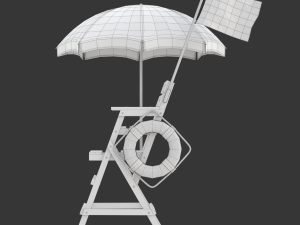 Lifeguard Chair Modelo 3D