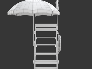 Lifeguard Chair Modelo 3D