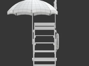 Lifeguard Chair 3D Model