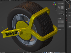 Wheel Clamp 3Dモデル