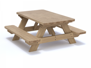 Picnic Bench 3D Модель