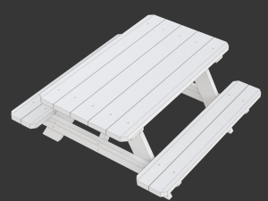 Picnic Bench Modello 3D