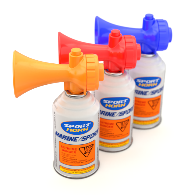 Air Horn 3D Model .c4d .max .obj .3ds .fbx .stl .blend 