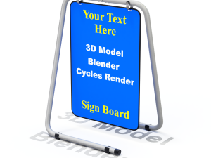 Street Sign S-form Modèle 3D