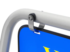 Forma S de placa de rua Modelo 3D