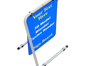 Forma S de placa de rua Modelo 3D