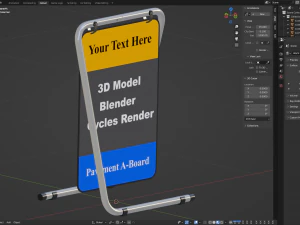 Forma S de placa de rua Modelo 3D