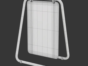 Forma S de placa de rua Modelo 3D